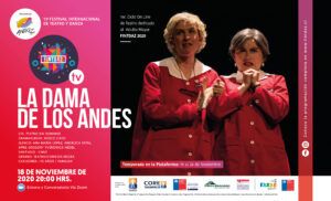 AFICHE OBRA LA DAMA DE LOS ANDES EN FINTDAZ 2020 ON LINE
