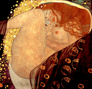Danae pintura de Gustav Klimt (1908)