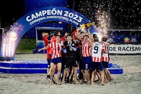 Chile Sub20 sube al podio por primera vez en el Sudamericano de Fútbol Playa en Iquique 1 Paraguay 1erlugar