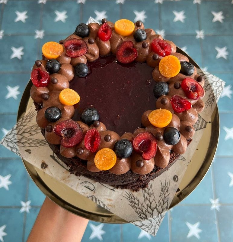 Cheescake base de brownie