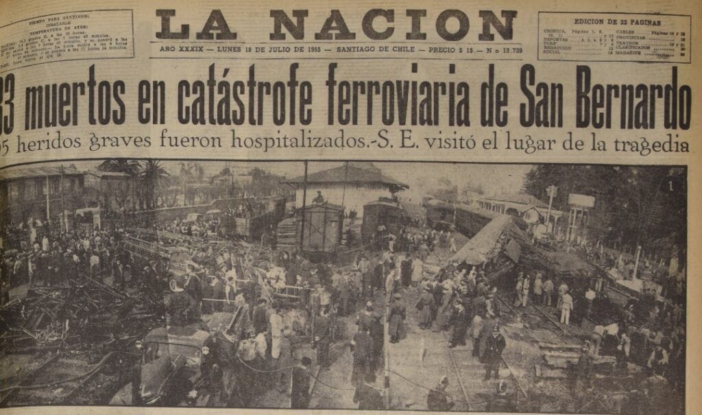 la ancion accidente ferroviario 1955