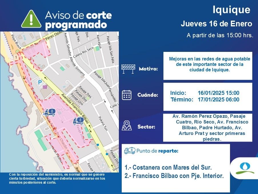 Aguas del Altiplano realizará mejoras en la red de agua potable en sector sur de Iquique 1 Diapositiva2