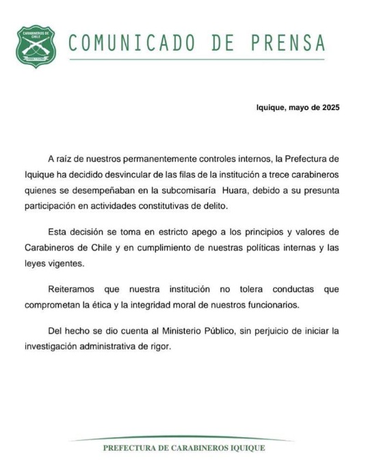 comunicado
