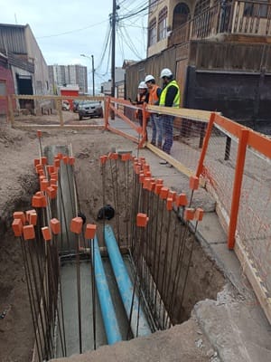 Se trata de alimentadora Pedro Prado y Zapiga: Un 68% de avance registran obras de renovación de red de agua potable en Iquique 1 avance alimentadora Zapiga