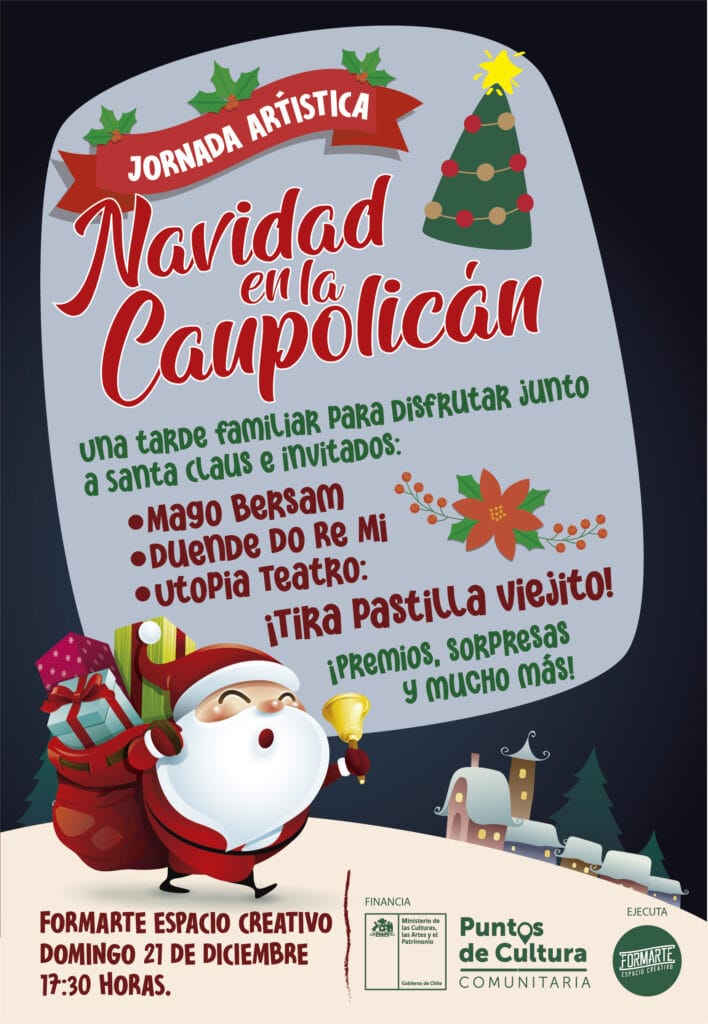 Navidad en la Caupolicán: magia, cuentos y teatro para toda la familia 1 Afiche dic 2025 Navidad en la Caupolican