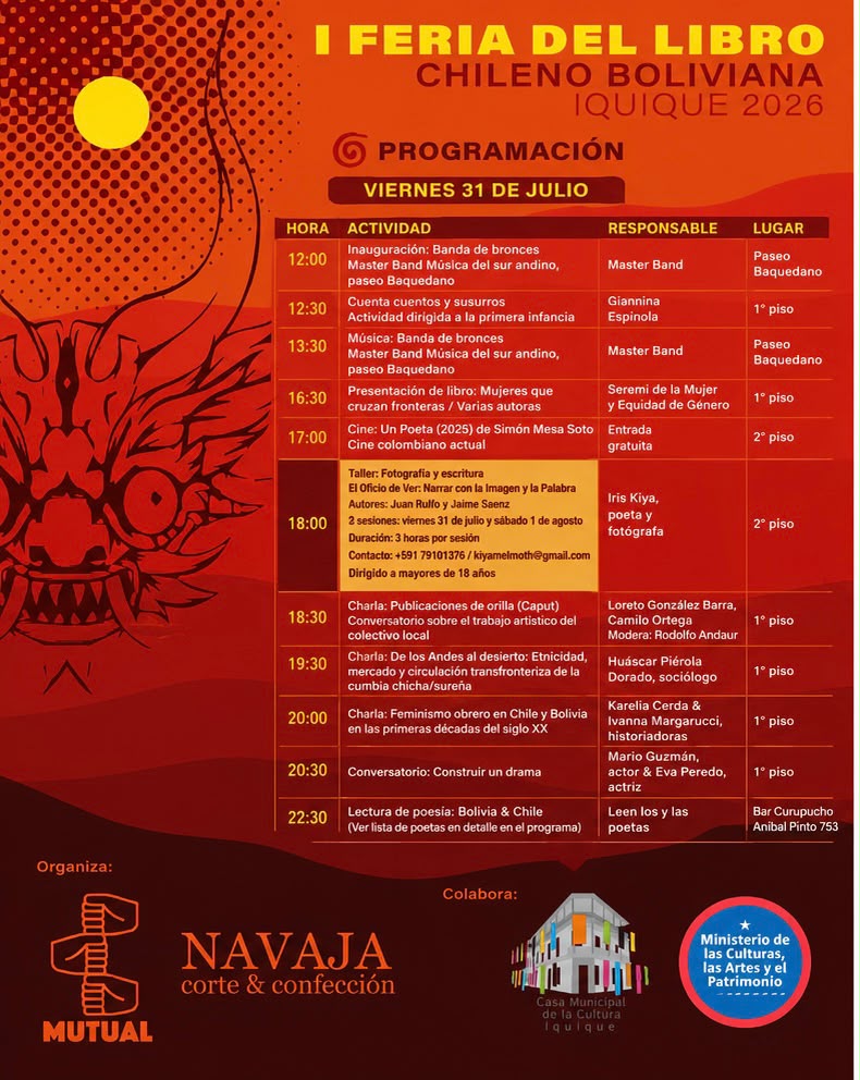 Libros cruzan la frontera: Iquique recibirá la primera Feria del Libro Chileno‑Boliviana 1 WhatsApp Image 2026 07 28 at 7.02.17 PM