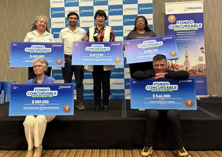 Aguas del Altiplano realizó entrega simbólica de Fondos Concursables 2026 a 48 organizaciones sociales de Iquique y Alto Hospicio 1 66